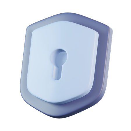 Shield Keyhole  3D Icon