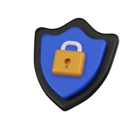 Elevate Your Projects With A 3 D Rendered Minimal Shield Lock Icon Symbolizing Security And Protection This Sleek Illustration Adds A Touch Of Safety To Your Designs Ideal For Web Presentations And More 3D Icon