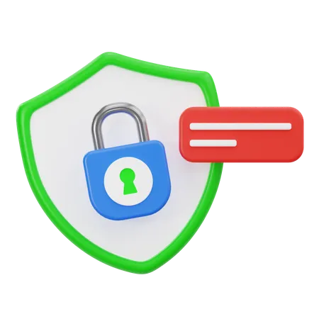 Shield Lock  3D Icon