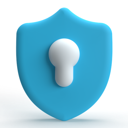 Shield Lock  3D Icon