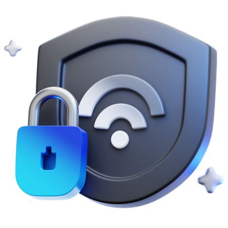 Shield Lock  3D Icon