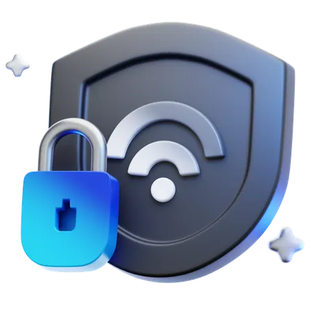 Shield Lock  3D Icon