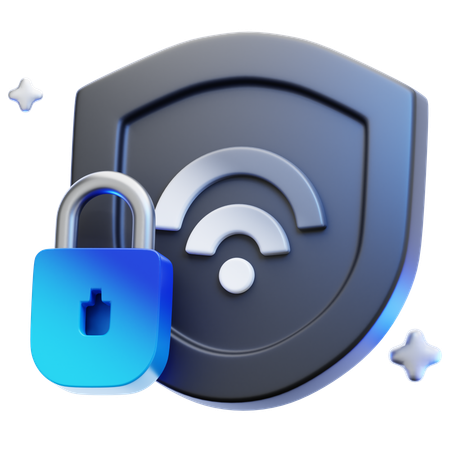 Shield Lock  3D Icon
