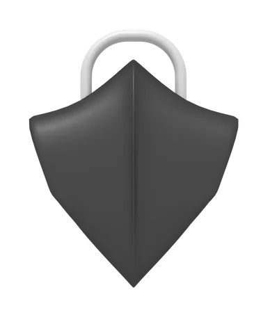 Security Shield Padlock 3D Icon