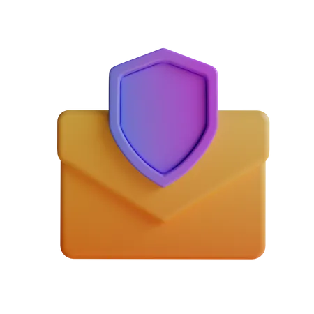 Shield Mail  3D Icon
