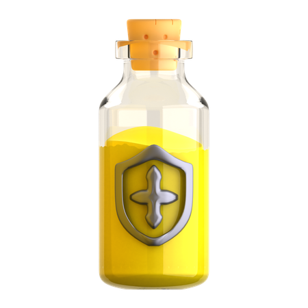 Shield Potion 3D Icon