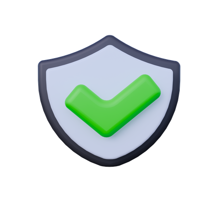 Shield Protect  3D Icon