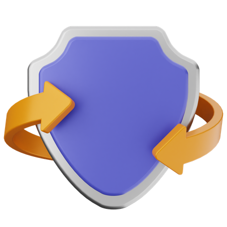 Shield Protection  3D Icon