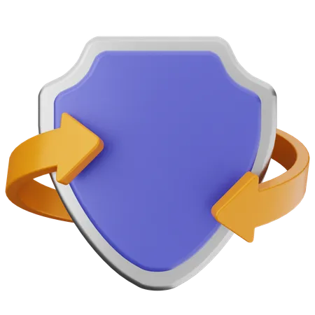 Shield Protection  3D Icon