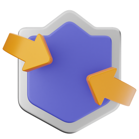 Shield Protection  3D Icon