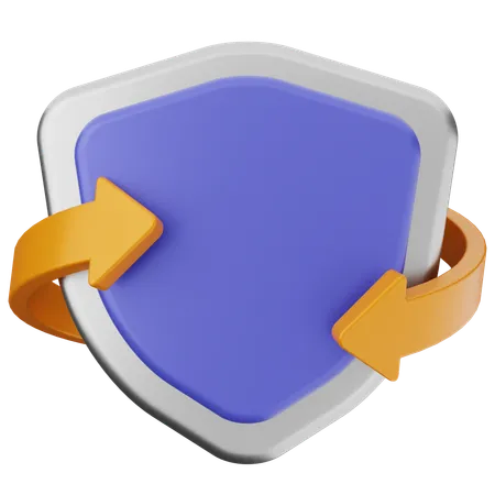 Shield Protection  3D Icon