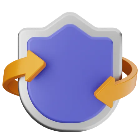 Shield Protection  3D Icon