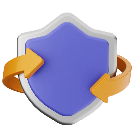 Shield Protection  3D Icon