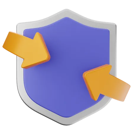 Shield Protection  3D Icon