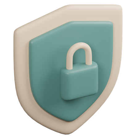 Shield Protection  3D Icon