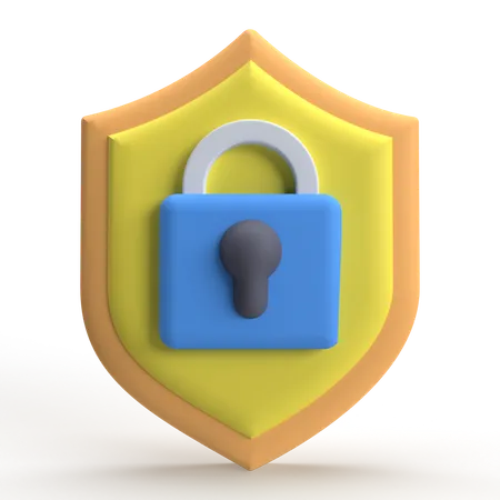 Shield Protection  3D Icon