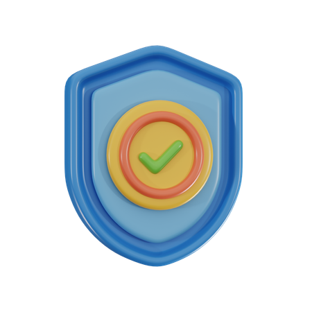 Shield Protection  3D Icon