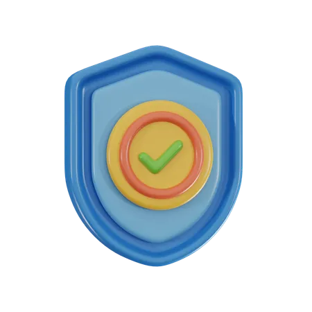 Shield Protection  3D Icon