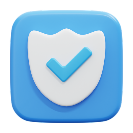 Shield Protection  3D Icon