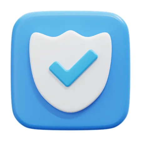 Shield Protection  3D Icon