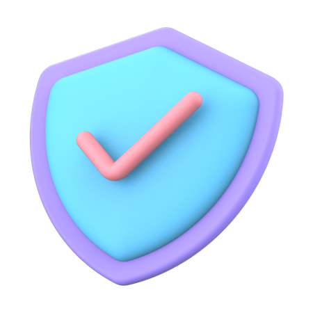 Shield protection  3D Icon