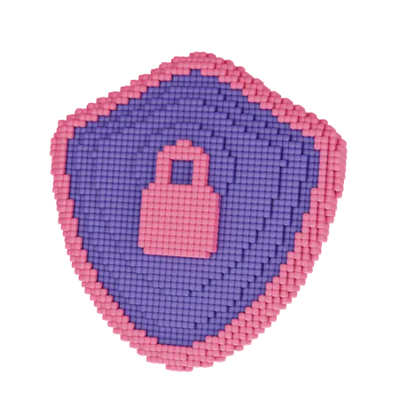 Shield protection  3D Icon