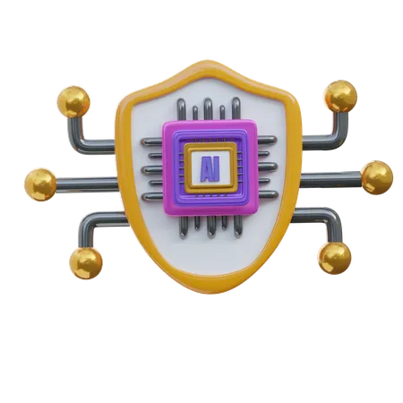 Shield Protector Ai  3D Icon