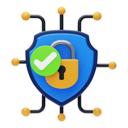 Anti Virus 3 D Icon Shield Security 3 D Icon 3D Icon