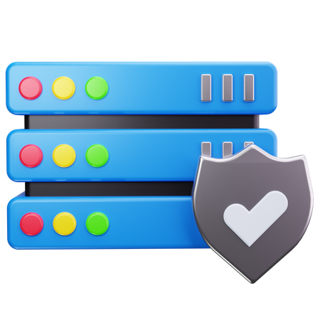 Shield Server  3D Icon