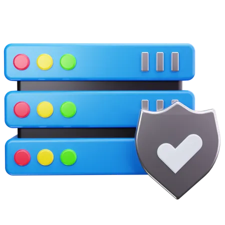 Shield Server  3D Icon
