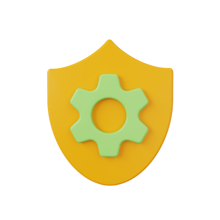 Shield Setting  3D Icon