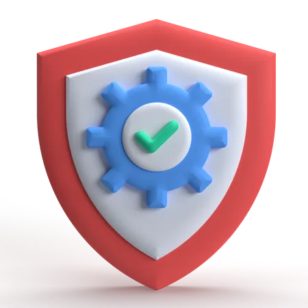 Shield Setting  3D Icon