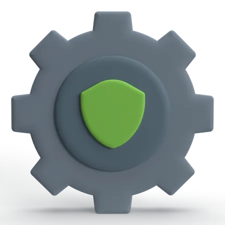 Shield Setting  3D Icon