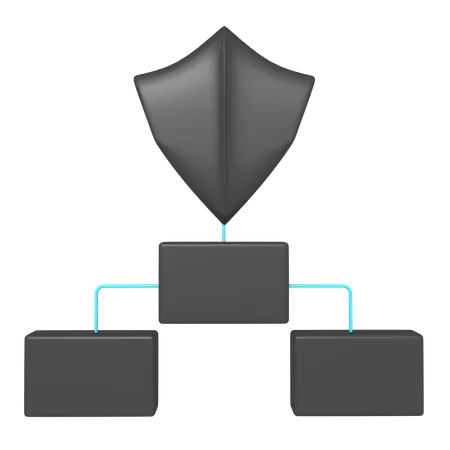 Shield Structure  3D Icon