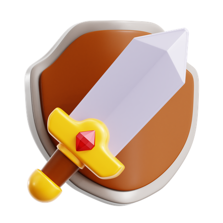 Shield Sword  3D Icon