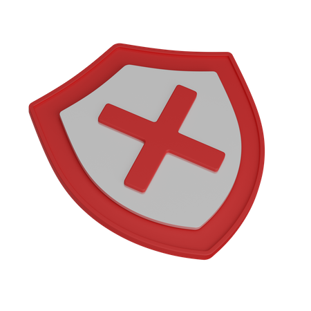 Shield unsafe  3D Icon