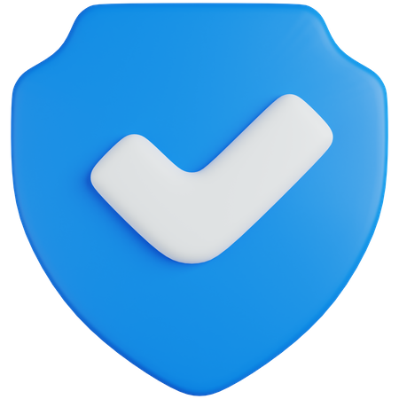 Shield Verification  3D Icon