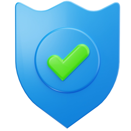 Shield Verified  3D Icon