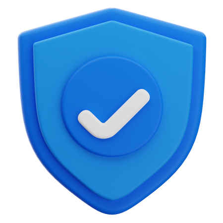 Shield Verified  3D Icon
