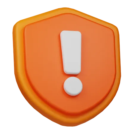 Shield Warning  3D Icon