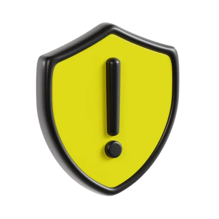 Shield Warning  3D Icon