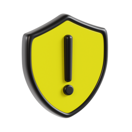 Shield Warning  3D Icon