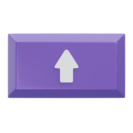 キーボードのShiftキー  3D Icon