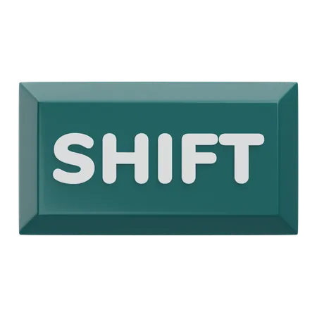 Shift Keyboard Key  3D Icon