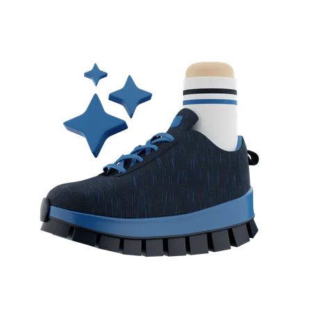 Shine Shoes Sporty Shoes  3D Icon