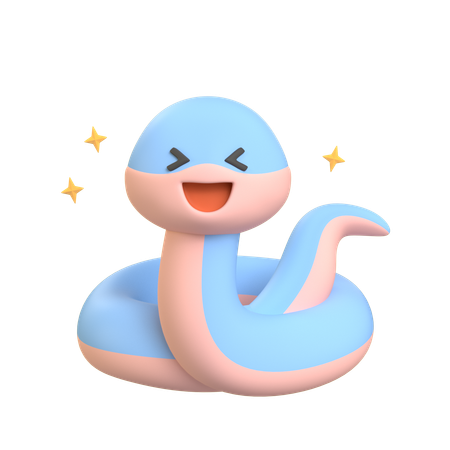 Shine Snake  3D Icon