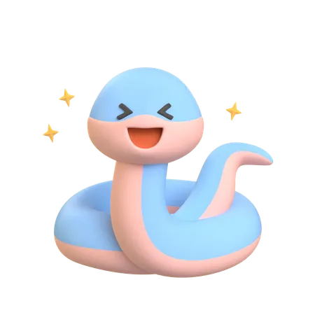 Shine Snake  3D Icon