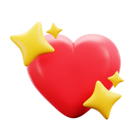 Shining Heart  3D Icon