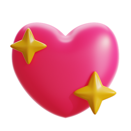 Shining Heart  3D Icon