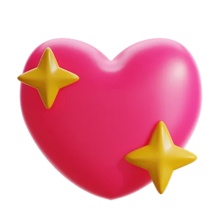 Shining Heart  3D Icon